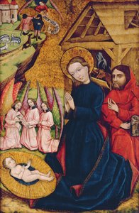 Die Geburt Christi, vom Hauptaltar von Nemetlipcse, c.1450
